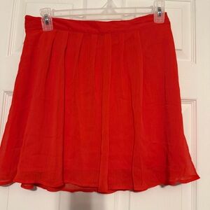 Red Women's Mini Skirt